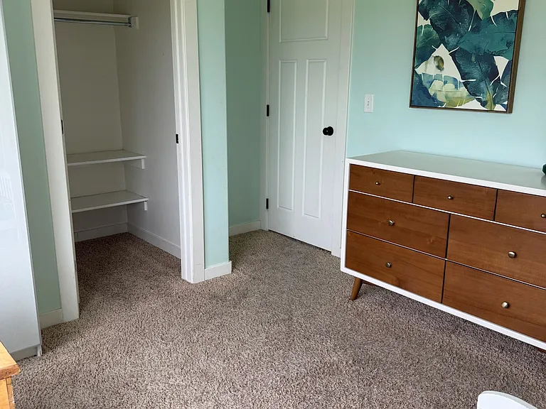 Bedroom 2 with walk-in closet.
