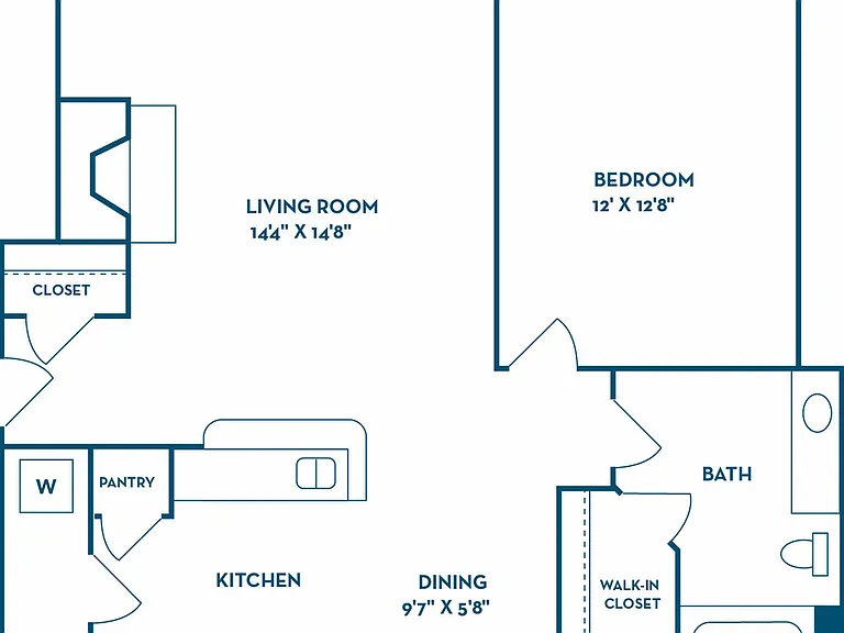 1 Bedroom | 1 Bath | 692 SF 1 Bedroom | 1 Bath | 692 SF