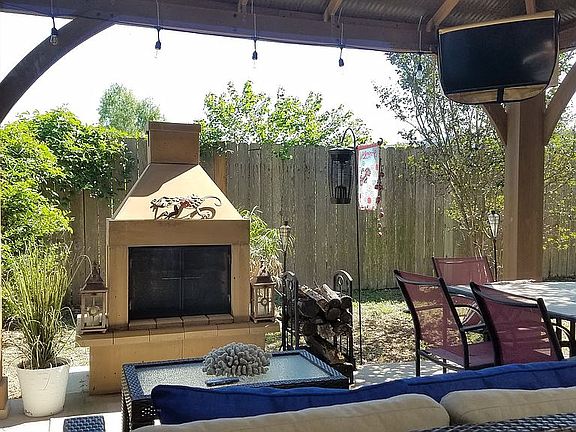Backyard Fireplace