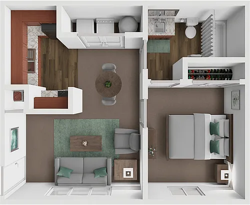 Floor plan The Rosebud