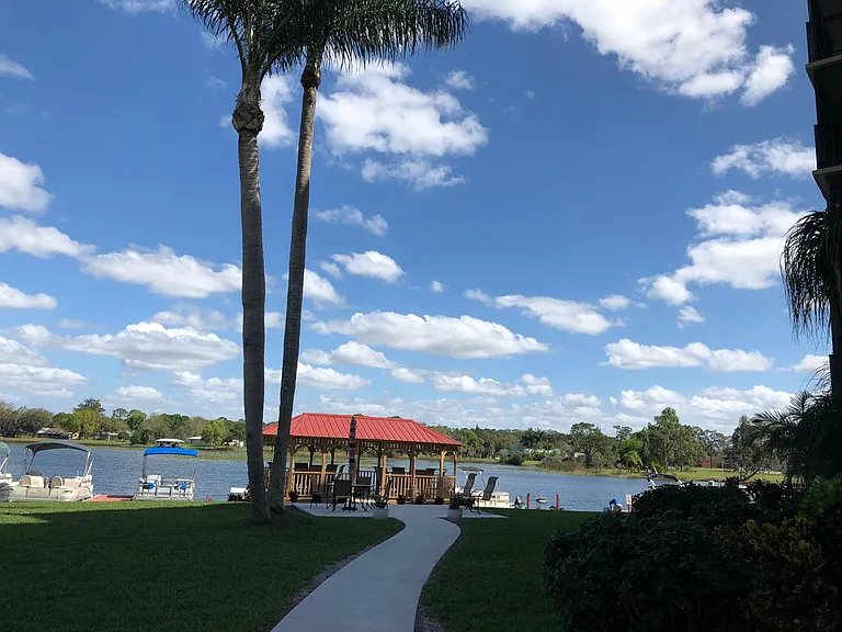 Association gazebo on the water