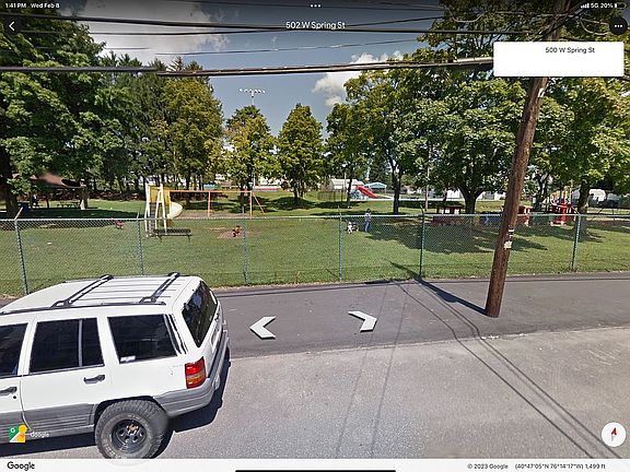 Beautiful park across the st