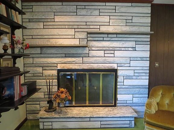 Marble Fireplace in Living Room