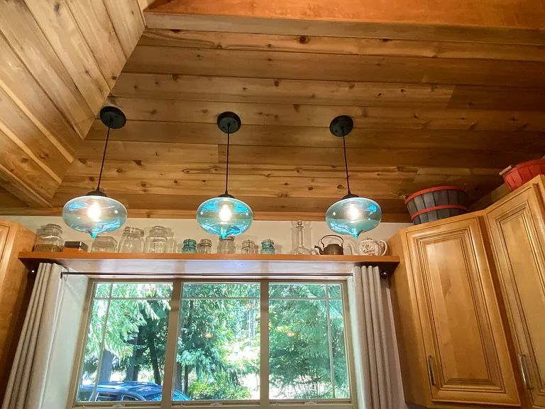 Hand blown custom lighting