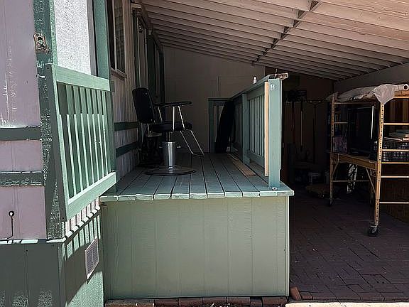 Gate opens for easy access 
