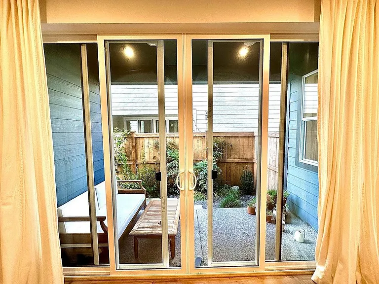 First Floor - side patio view from living room