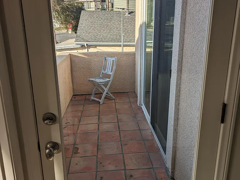 A view of your private balcony from the hallway.