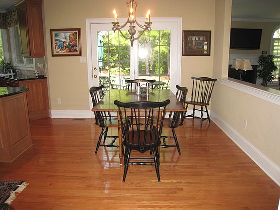 spacious eat-in area.  Door leads to back yard patio.