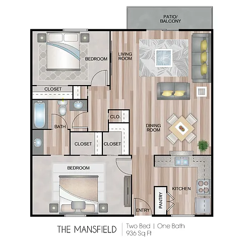 Floor plan B1 - Mansfield