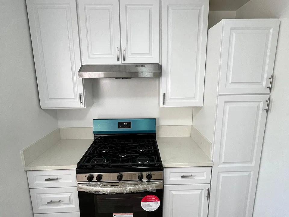 New stainless steel range
