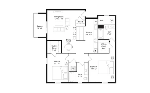 Floor plan B1R