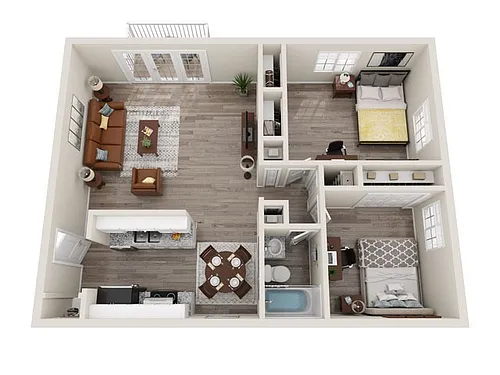 Floor plan B1P Floor Plan (Renovated)