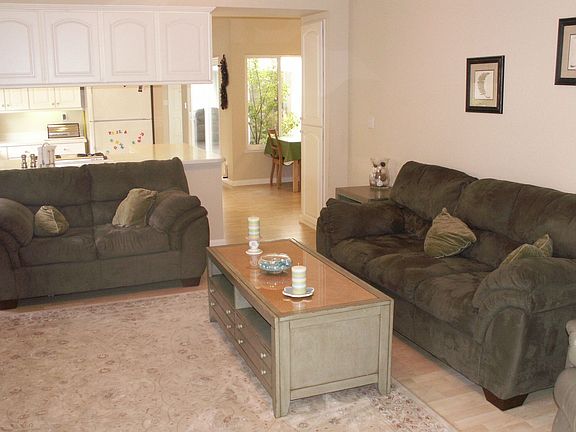 Open family room adjacent to kitchen