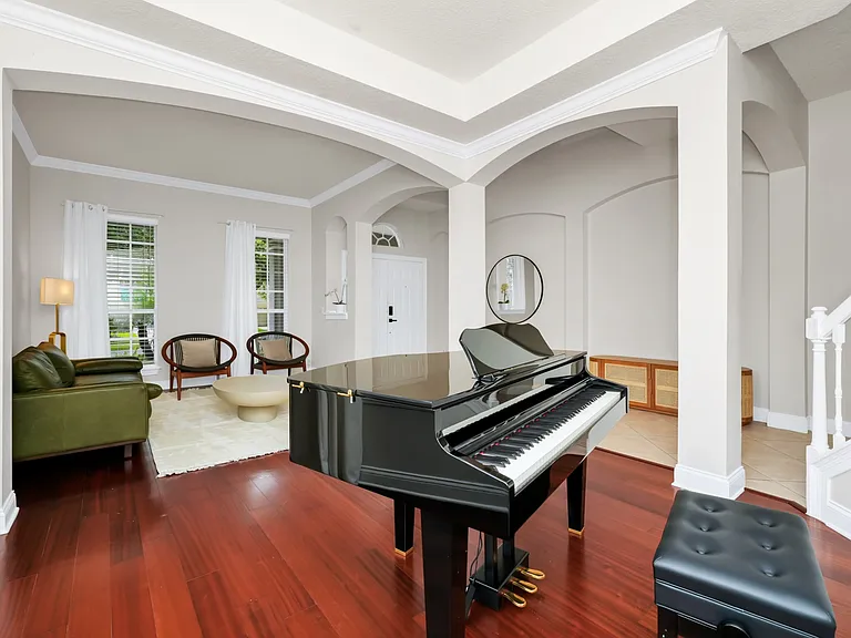 Piano in formal living room