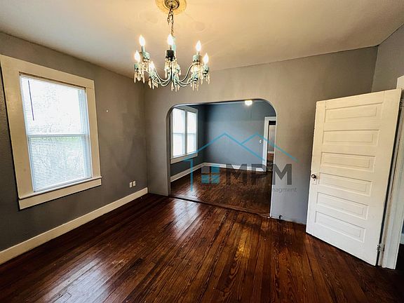 Primary bedroom with sitting room.