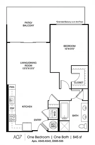 Floor plan A07