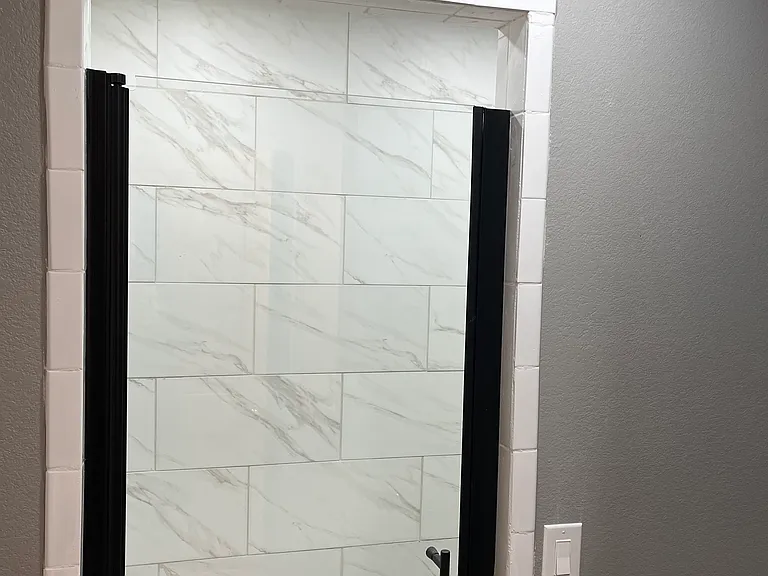 Master shower