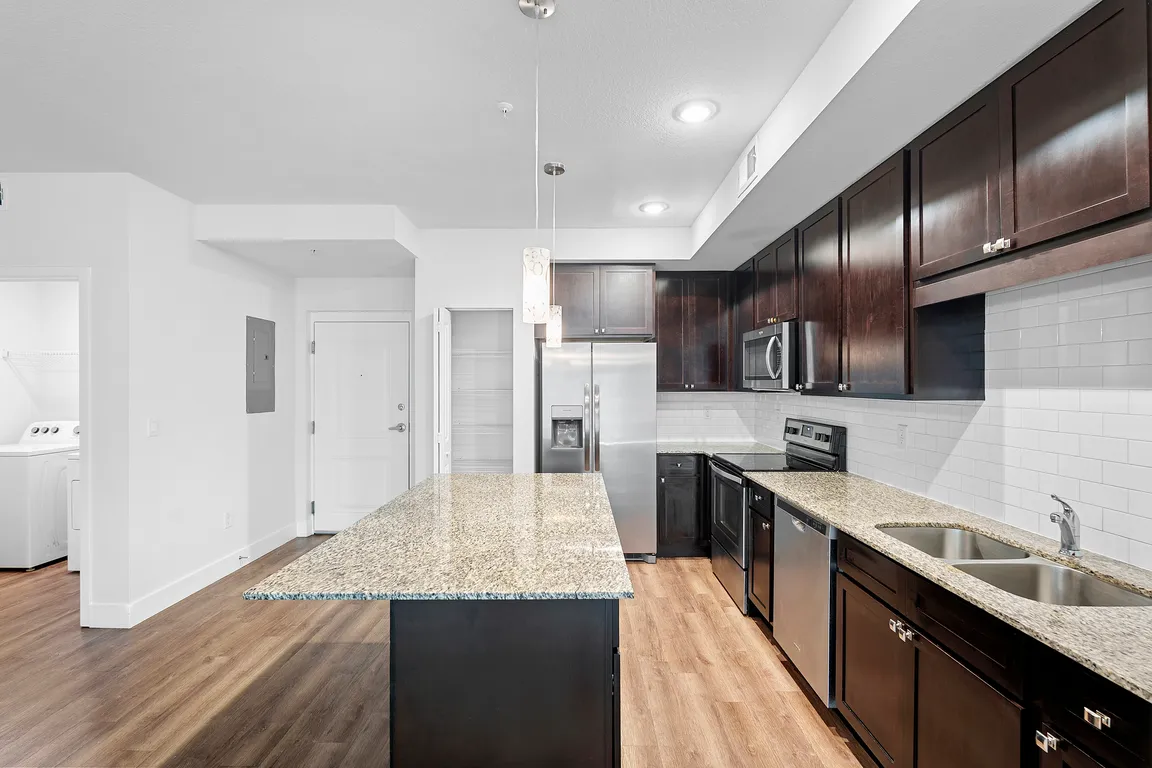 Cook, dine, and gather in a stylish kitchen space.