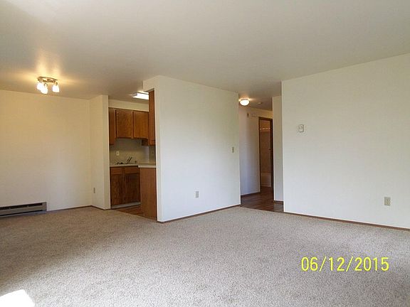 Open living and dining room