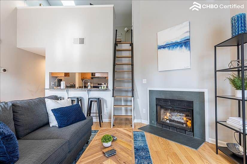 Beautiful stair ladder to loft area