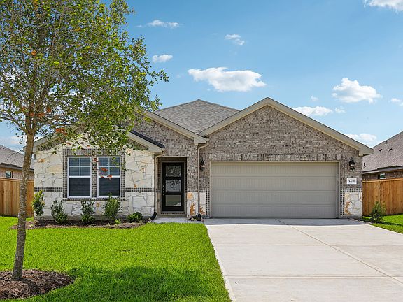 The Oleander floorplan in Central Park Square of Texas City, TX.
