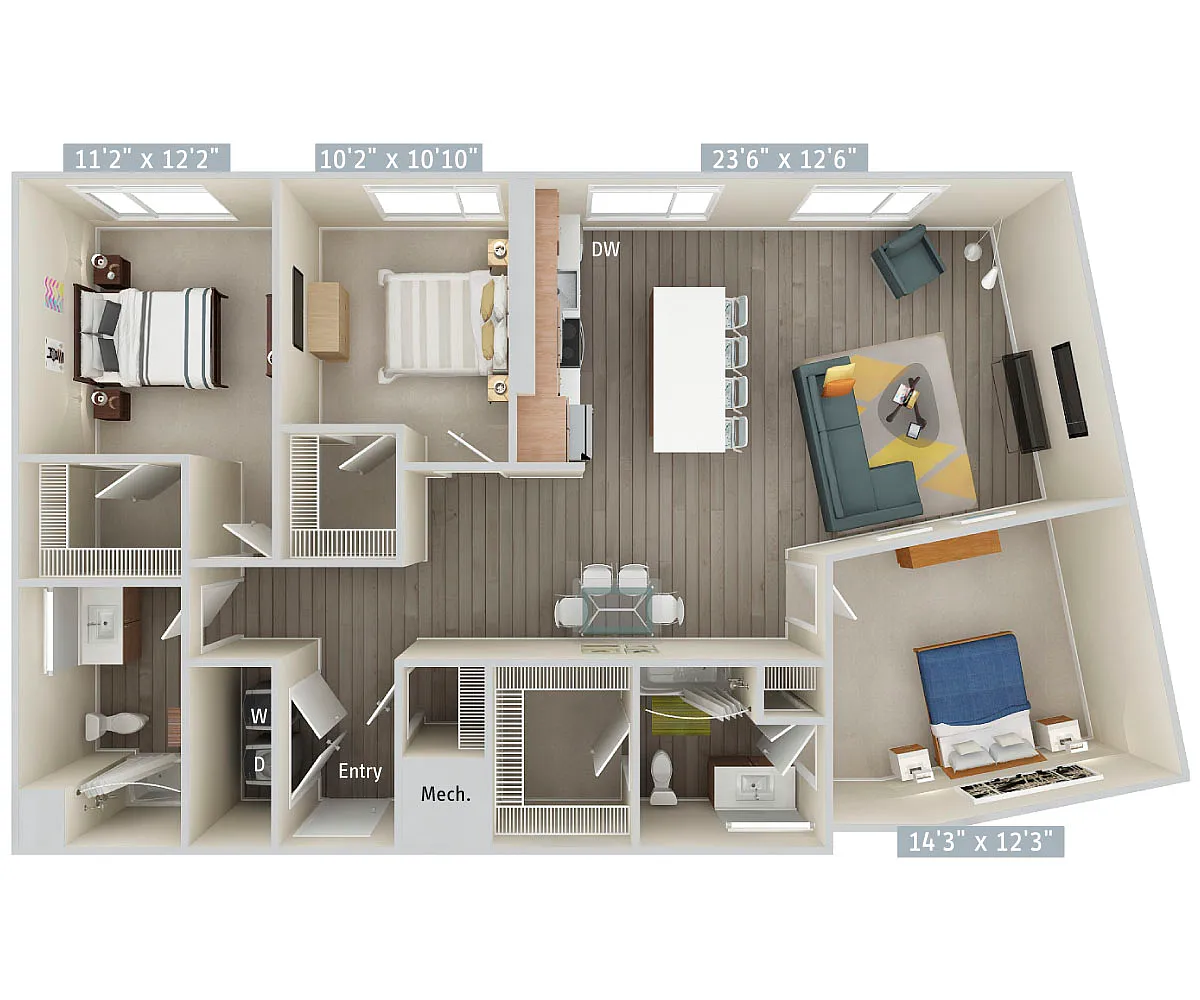 Floor plan C6-1443