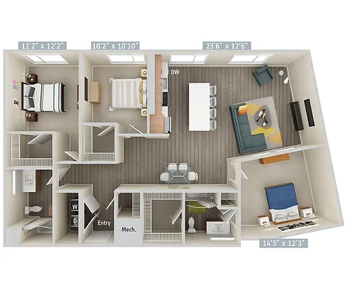 Floor plan C6-1443