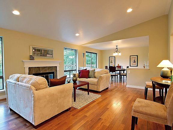 Your living room - new hardwood floors, very spacious and bright.