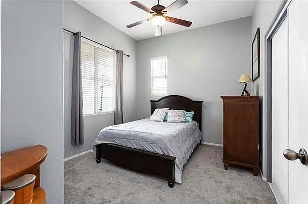 Downstairs bedroom with full bathroom.