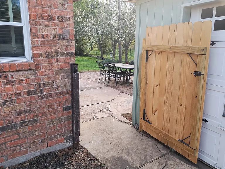 Gate into backyard