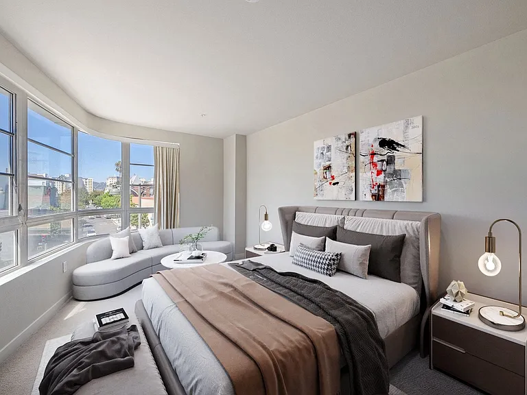 Expansive bedrooms that can fit a king-size bed