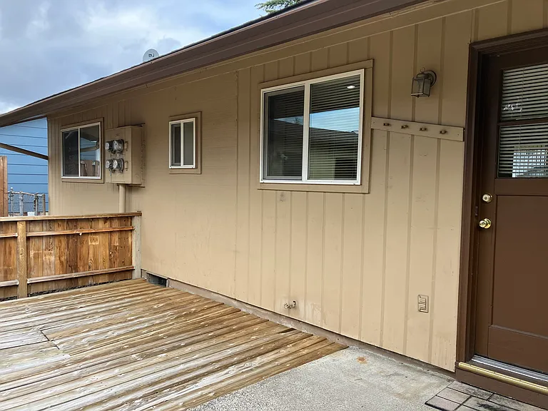 Back deck & patio