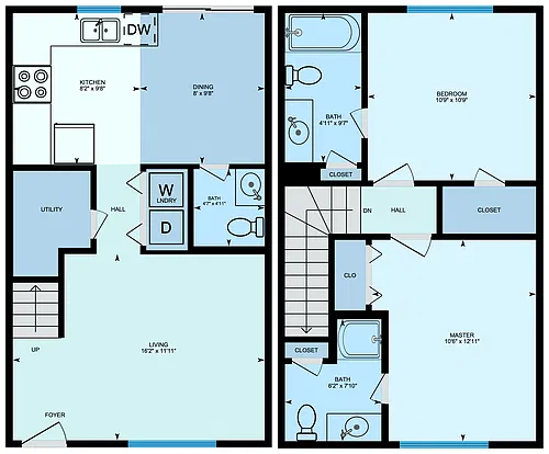 Floor plan Townhome B