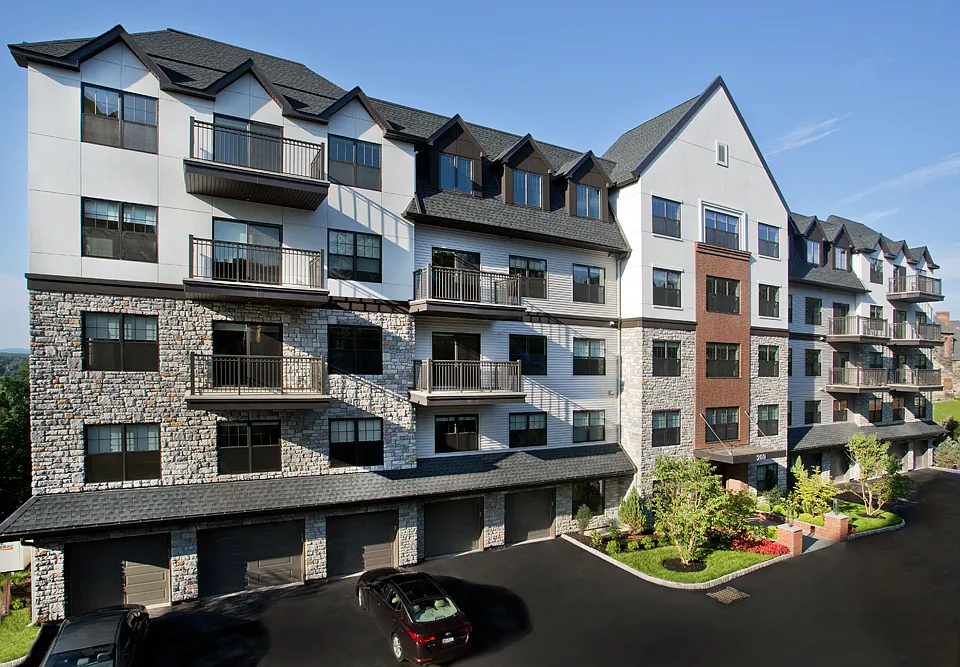 The Tudor inspired architecture of Fort Hill Apartments