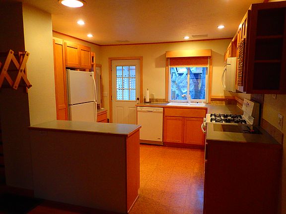 Kitchen showing open floor plan