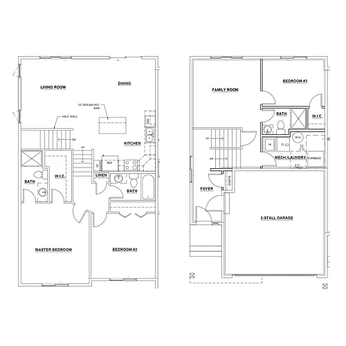 Floor plan 3 Bed 3 Bath