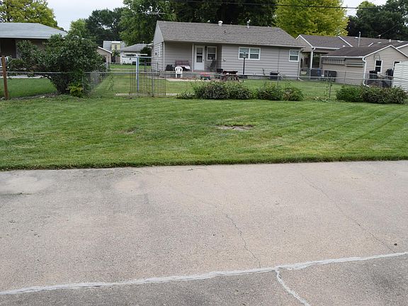 Large back yard with patio