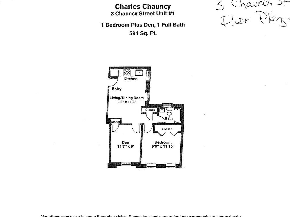 1st image of 3 Chauncy St APT 1