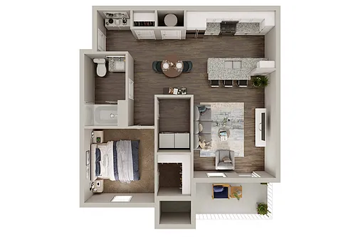 Floor plan One Bedroom
