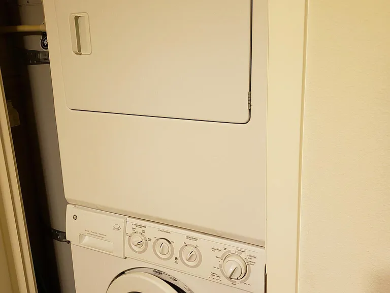 Washer and dryer in bathroom