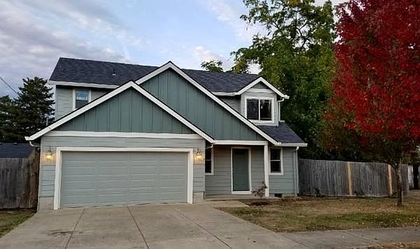 New exterior paint, sprinkler system, fenced backyard. Two c