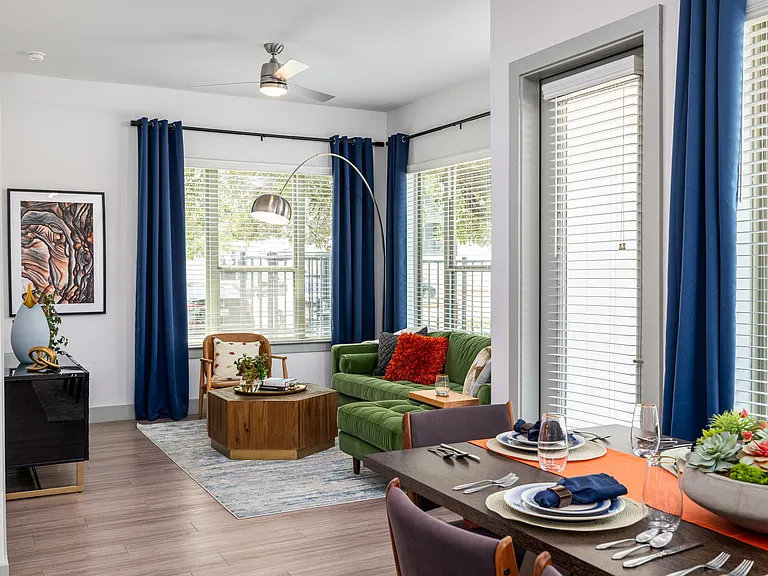 Rhythm Dining and Living Room with Abundant Natural Light