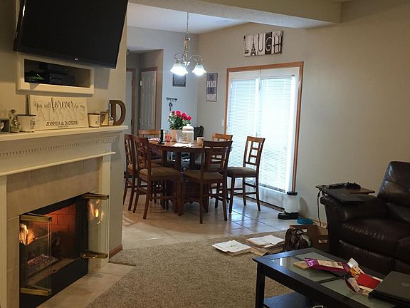 Living room and eating area