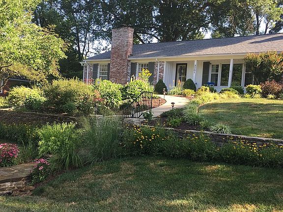 Stone walls perennial garden