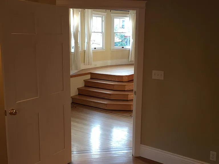 View from living room to foyer