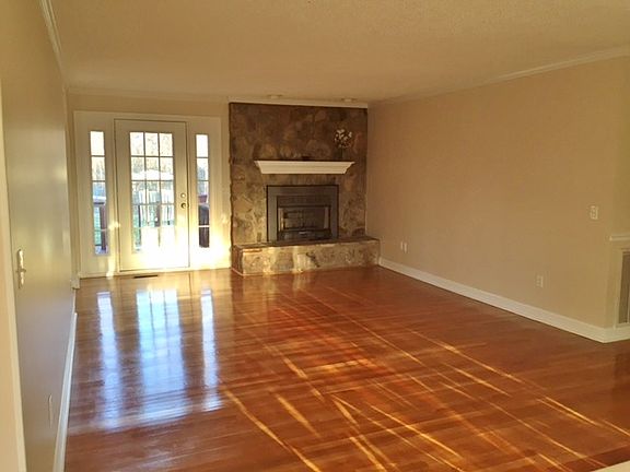 Living room; hardwood floors
