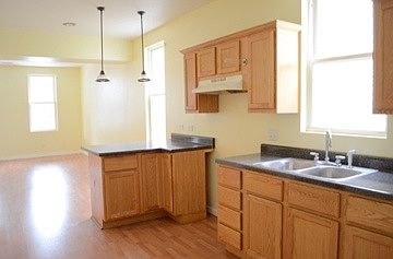 kitchen with brand new appliances coming on Monday