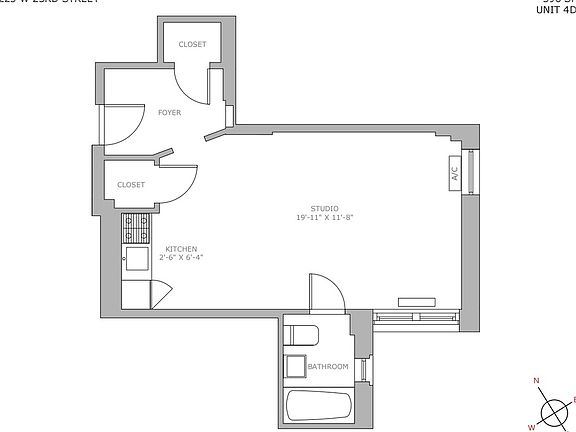 2nd image of 225 W 23rd St APT 4D