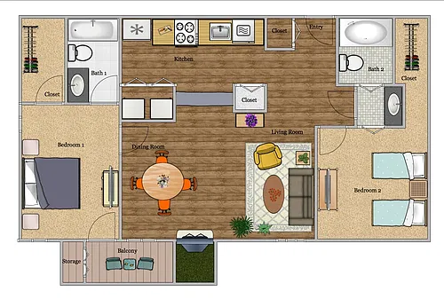 Floor plan B3