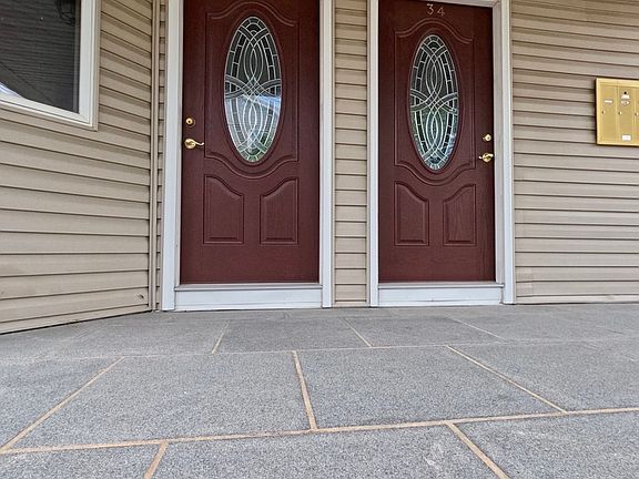 There is a front entrance and back entrance